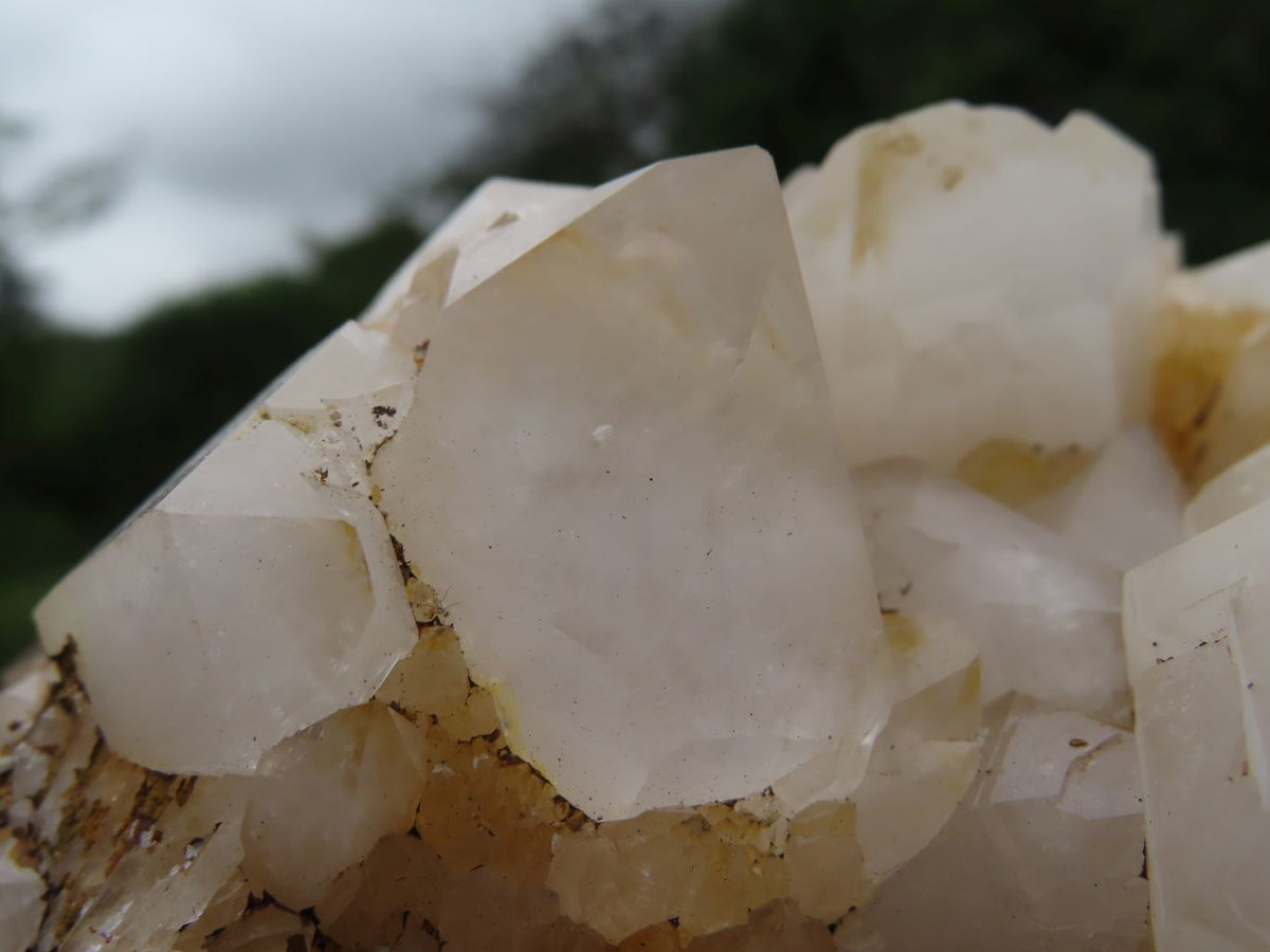 Natural Large White Phantom Quartz Cluster x 1 From Madagascar - TopRock