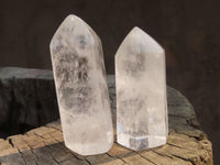 Polished Clear Quartz Crystal Points  x 6 From Madagascar - Toprock Gemstones and Minerals