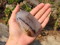Polished Agate Standing Free Forms x 6 From Madagascar - Toprock Gemstones and Minerals