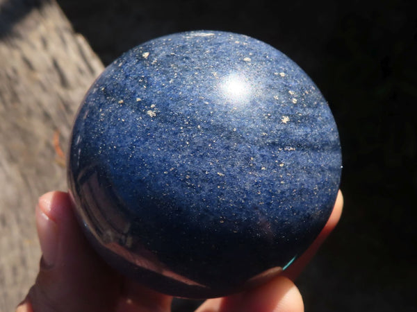 Polished Blue Lazulite Spheres  x 3 From Madagascar - TopRock
