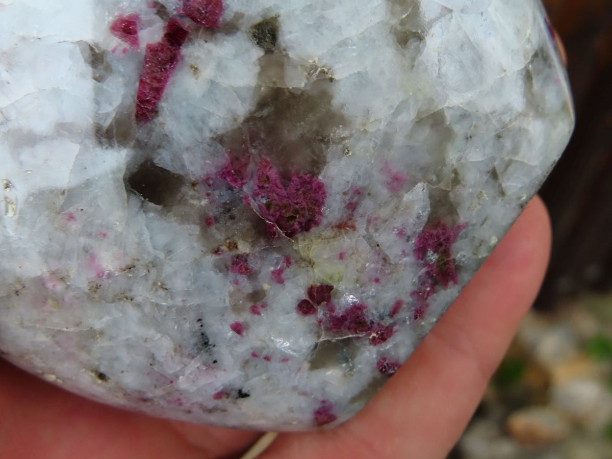 Polished Rubellite Standing Free Forms x 3 From Madagascar - TopRock