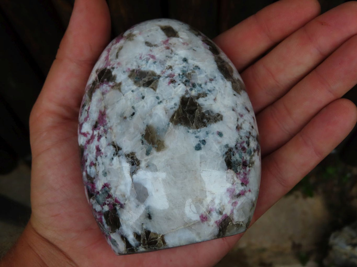 Polished Rubellite Standing Free Forms x 3 From Madagascar - TopRock