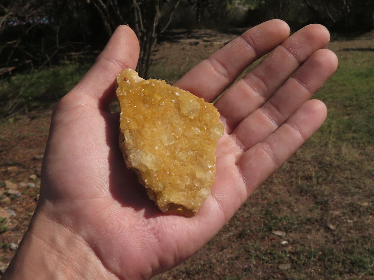 Natural Small Golden Limonite / Lemonite Quartz Clusters x 24 From Solwezi, Zambia - TopRock