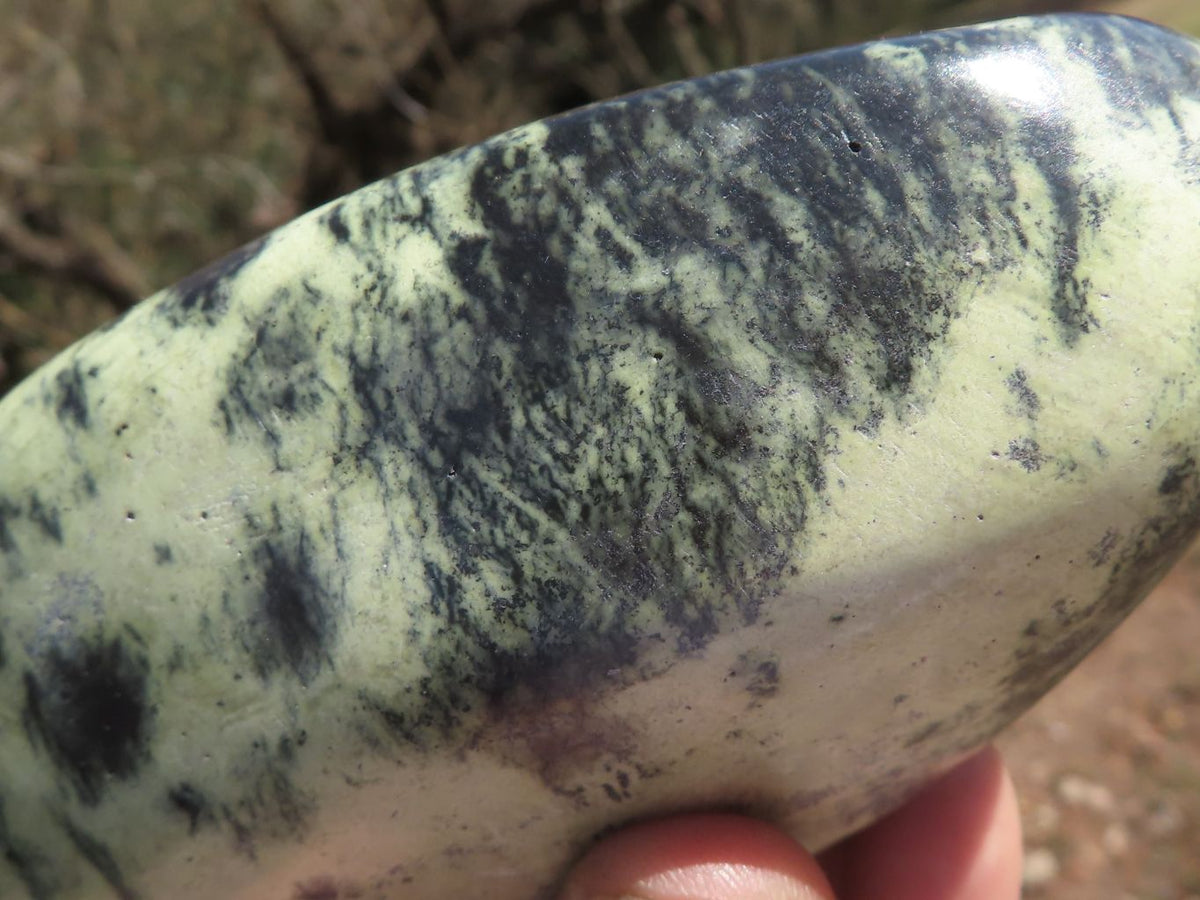 Polished Serpentine Leopard stone Free Forms x 4 From Zimbabwe - TopRock