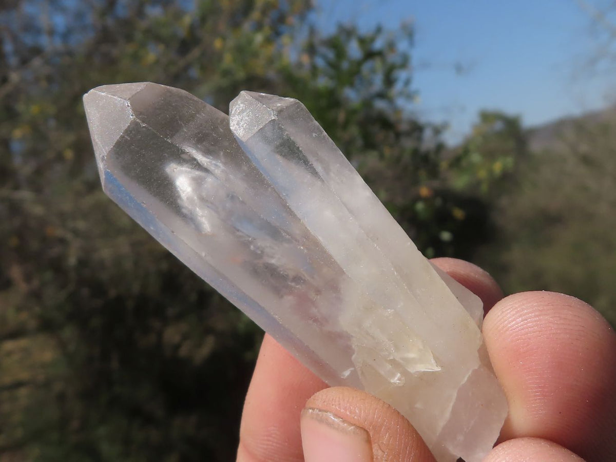 Natural Single Optic to Semi Optic Quartz Crystals x 48 From Madagascar - TopRock