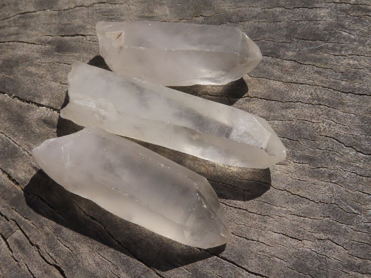 Natural Single Optic to Semi Optic Quartz Crystals x 48 From Madagascar - TopRock
