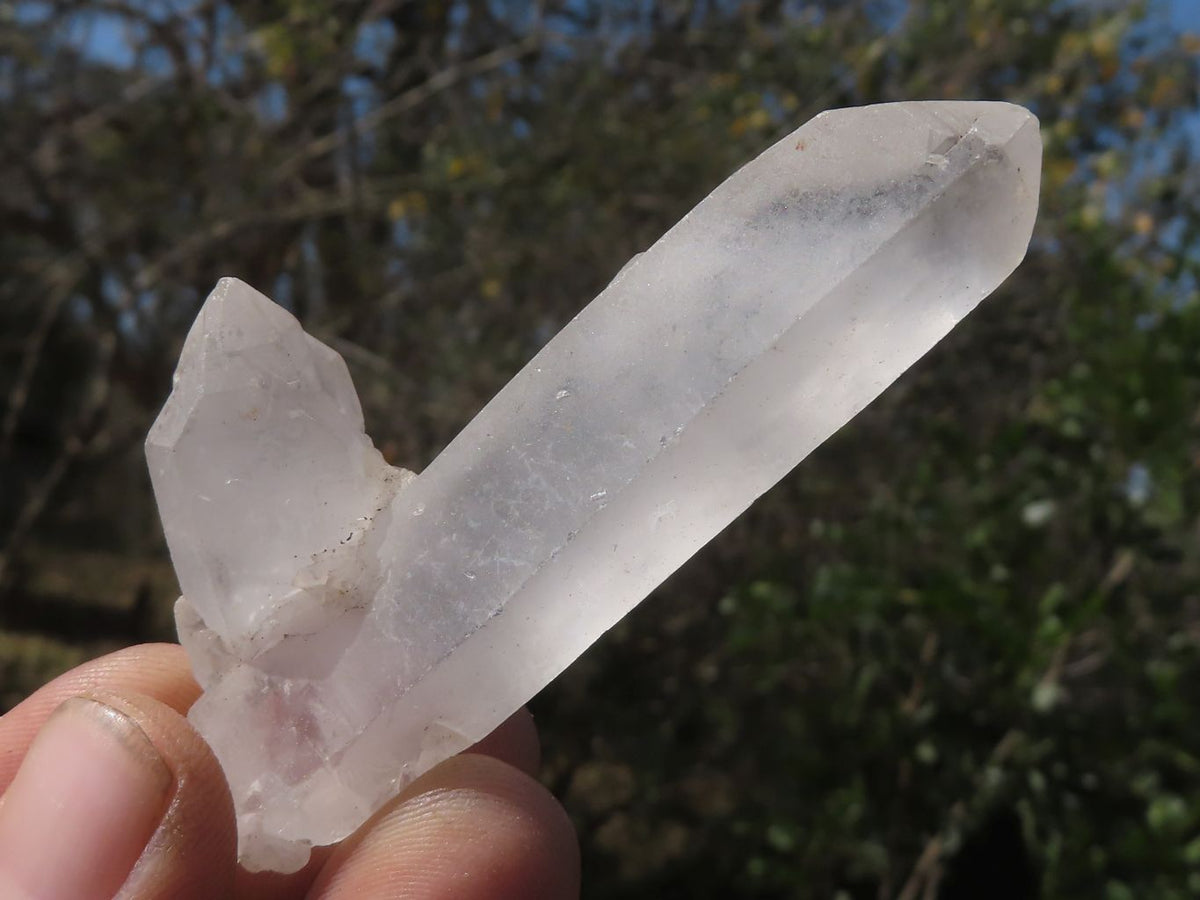 Natural Single Optic to Semi Optic Quartz Crystals x 48 From Madagascar - TopRock