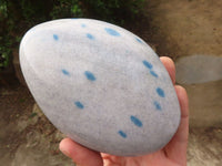 Polished Blue Spotted Spinel Quartz Free Forms  x 2 From Madagascar - Toprock Gemstones and Minerals