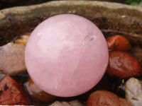 Polished Gemmy Pink Rose Quartz Spheres  x 6 From Madagascar - TopRock