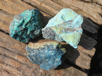 Natural Rough Shattuckite Cobbed Specimens x 12 From Kaokoveld, Namibia - Toprock Gemstones and Minerals