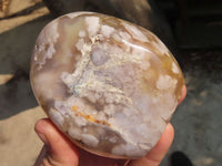 Polished Ocean Flower Agate Standing Free Forms  x 3 From Madagascar - Toprock Gemstones and Minerals