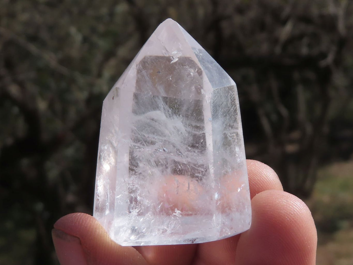 Polished Double Terminated Semi Optic Quartz Crystals x 35 From Madagascar - TopRock