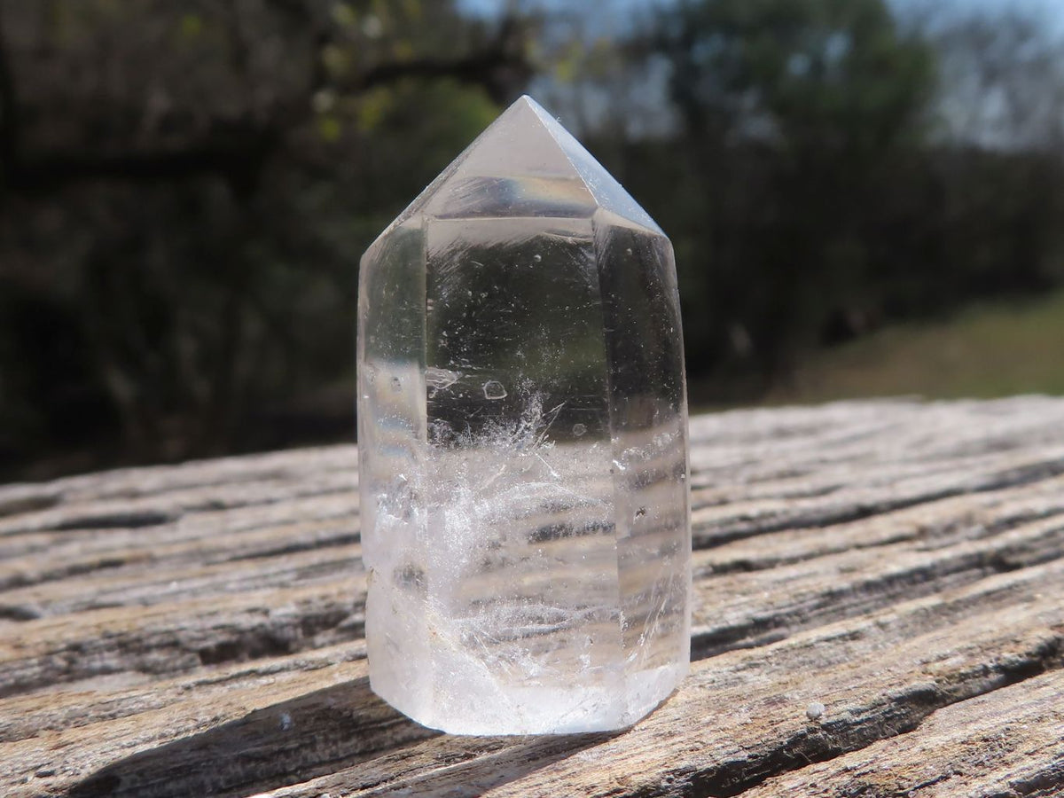Polished Double Terminated Optic Quartz Crystals x 35 From Madagascar - TopRock