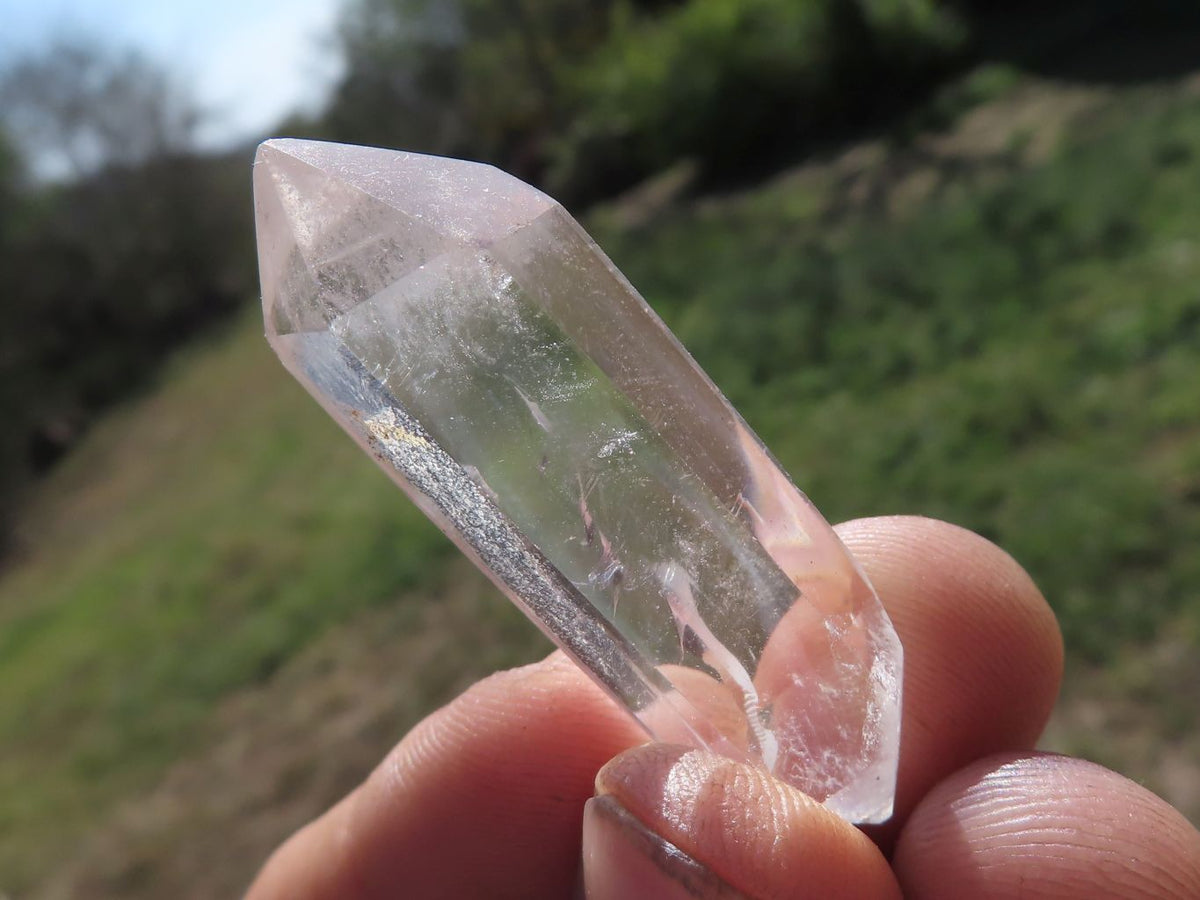 Polished Double Terminated Optic Quartz Crystals x 35 From Madagascar - TopRock