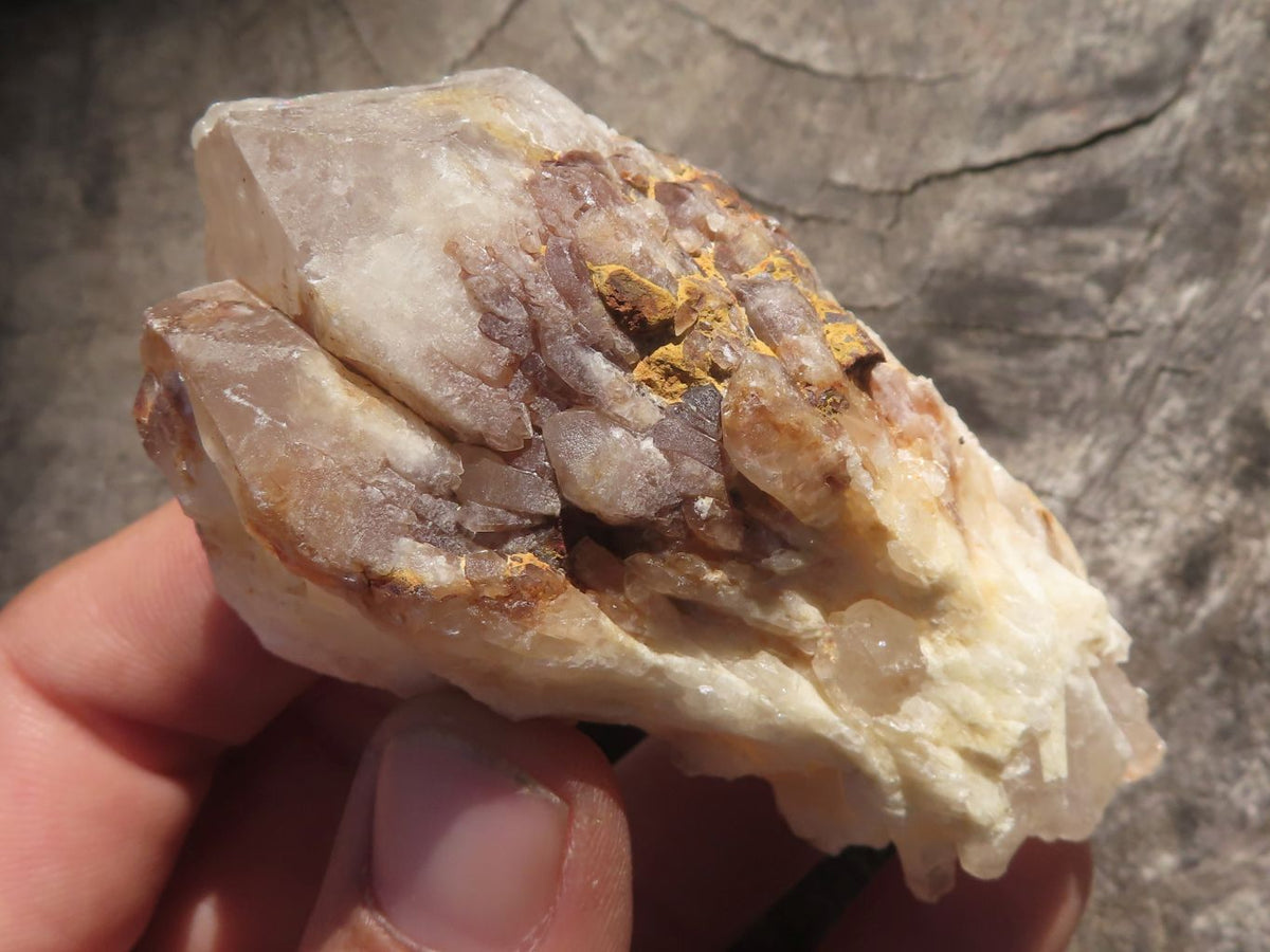 Natural Single Pineapple Quartz Crystals x 35 From Antsirabe, Madagascar - TopRock