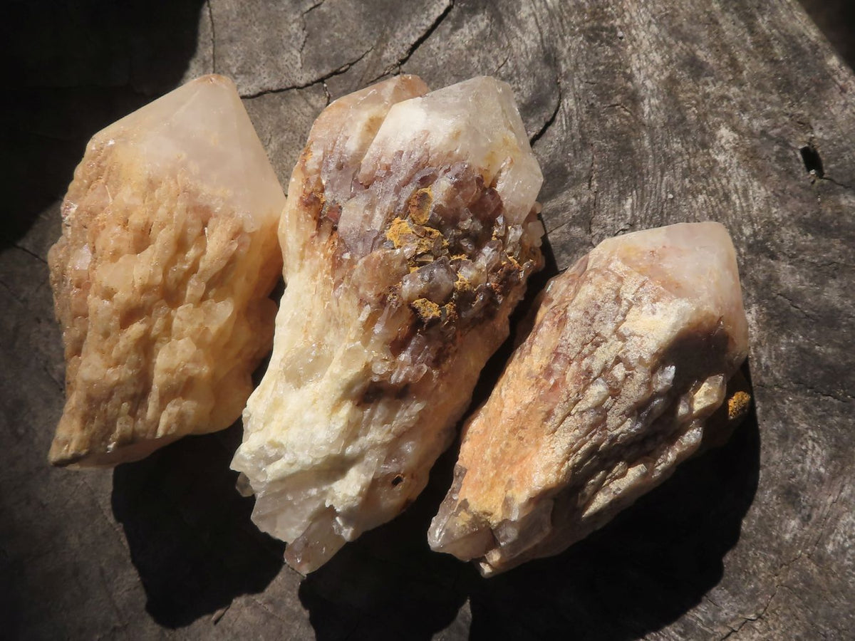Natural Single Pineapple Quartz Crystals x 35 From Antsirabe, Madagascar - TopRock