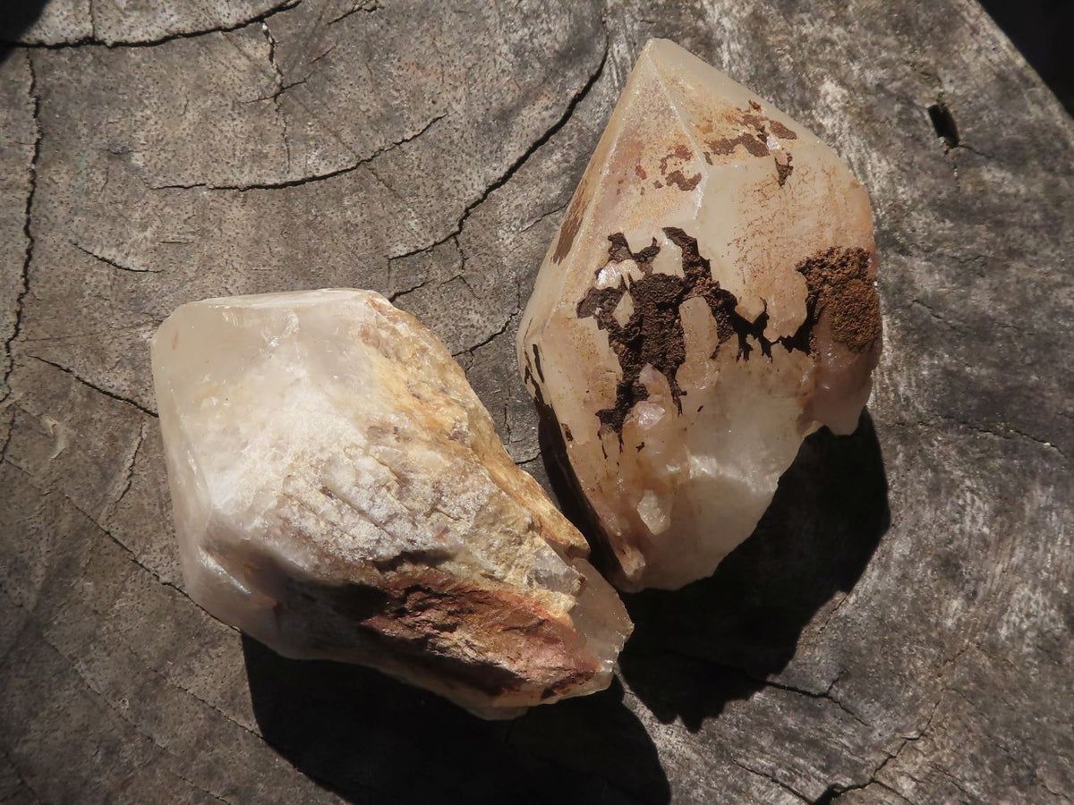 Natural Single Pineapple Quartz Crystals x 35 From Antsirabe, Madagascar - TopRock