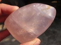 Polished Gemmy Rose Quartz Standing Free Forms x 6 From Madagascar - Toprock Gemstones and Minerals
