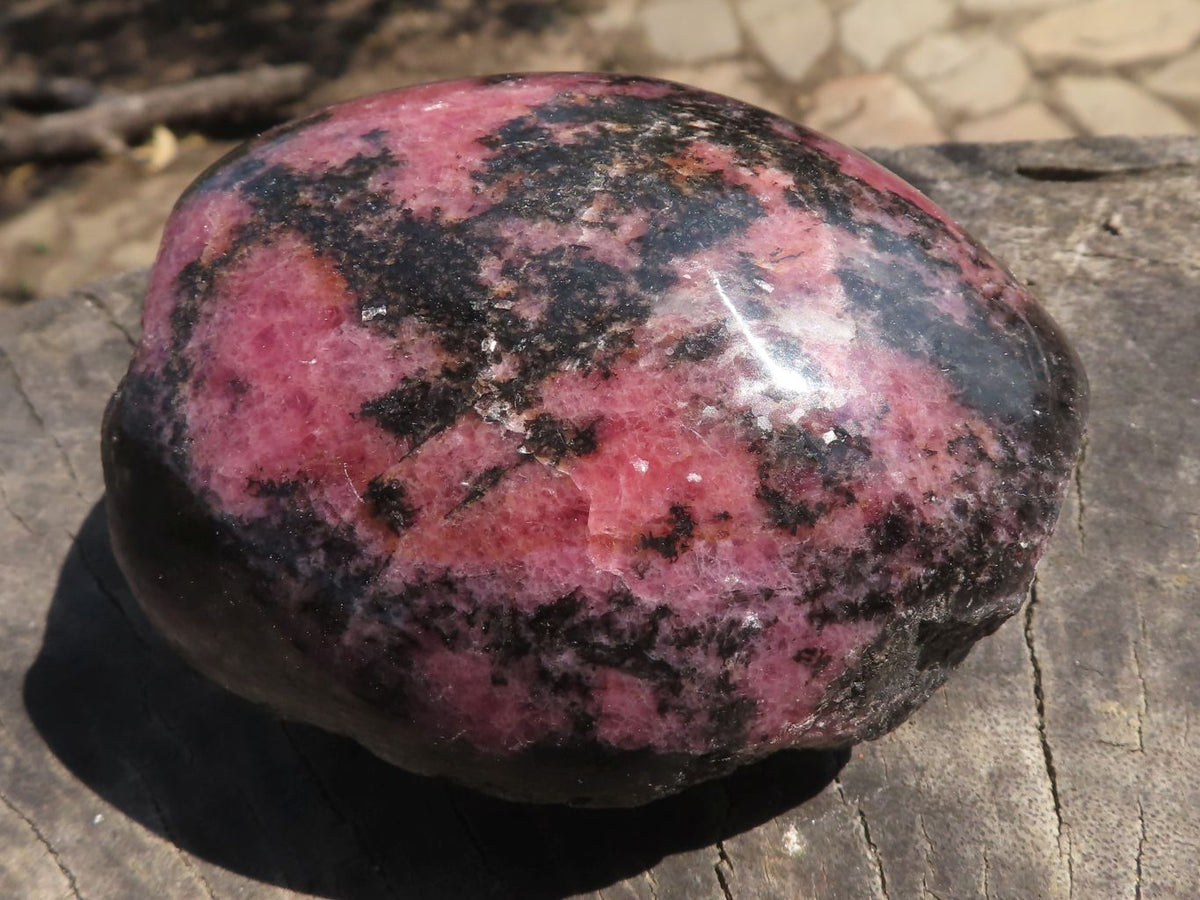 Polished One Side Polished Rhodonite Free Forms x 5 From Ambatondrazaka, Madagascar - TopRock