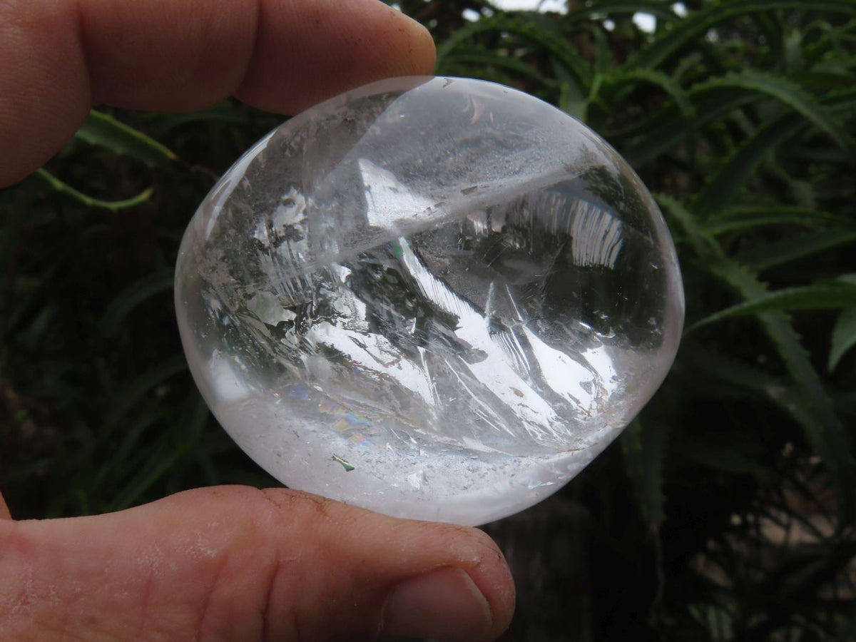 Polished Optic to Semi Optic Rock Crystal Quartz Gallets x 6 From Madagascar - TopRock