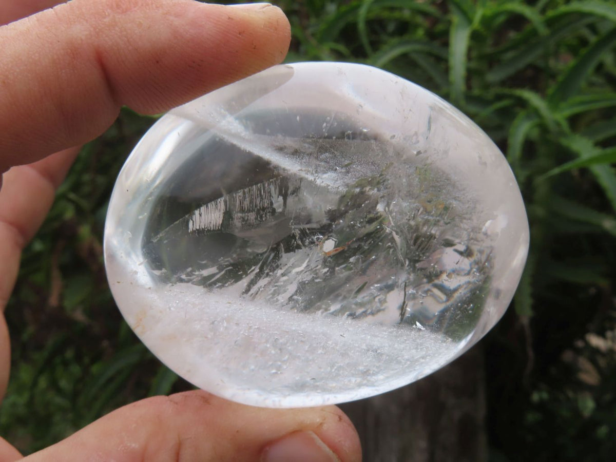 Polished Optic to Semi Optic Rock Crystal Quartz Gallets x 6 From Madagascar - TopRock