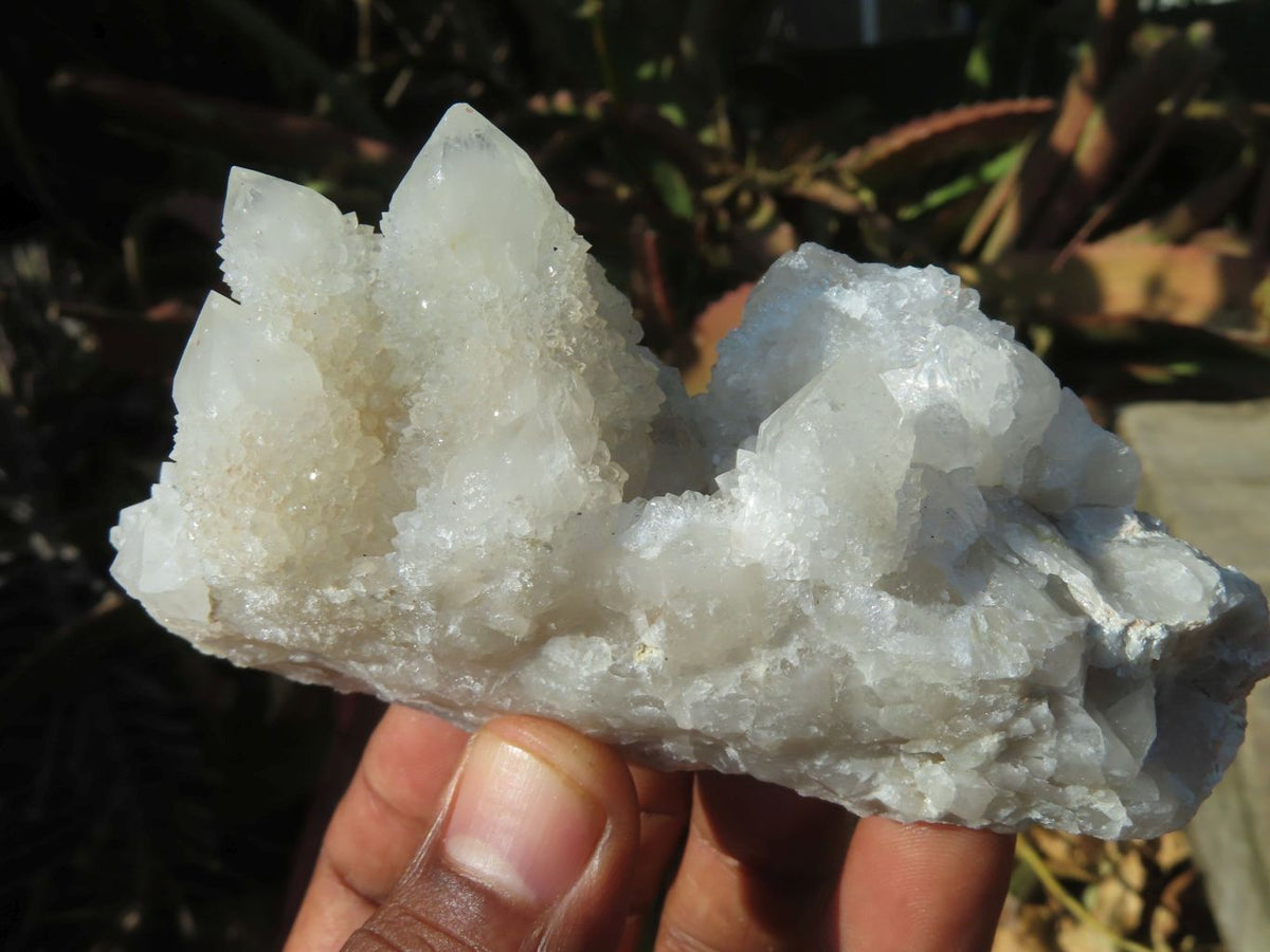 Natural White/ Limonite Spirit Quartz Clusters x 10 From Boekenhouthoek, South Africa - TopRock