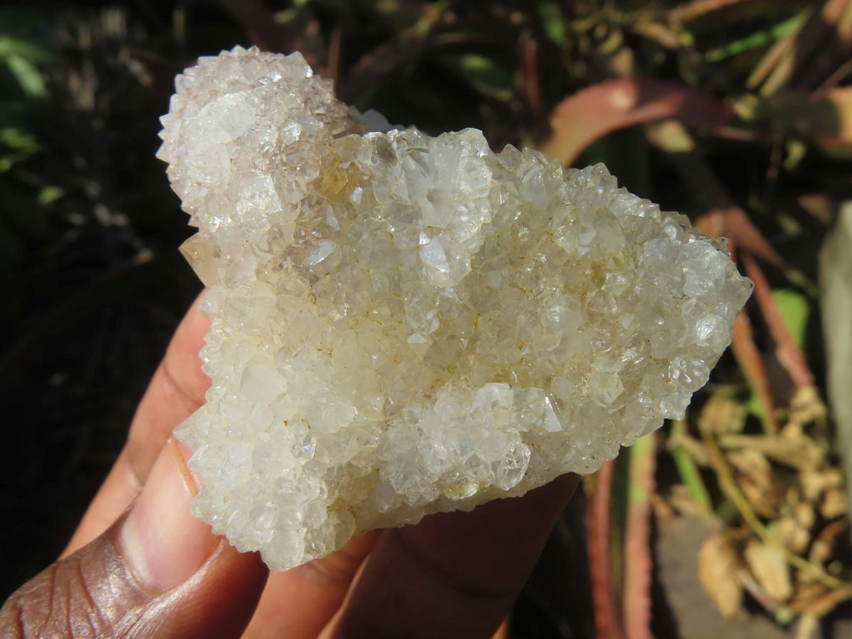 Natural White/ Limonite Spirit Quartz Clusters x 10 From Boekenhouthoek, South Africa - TopRock