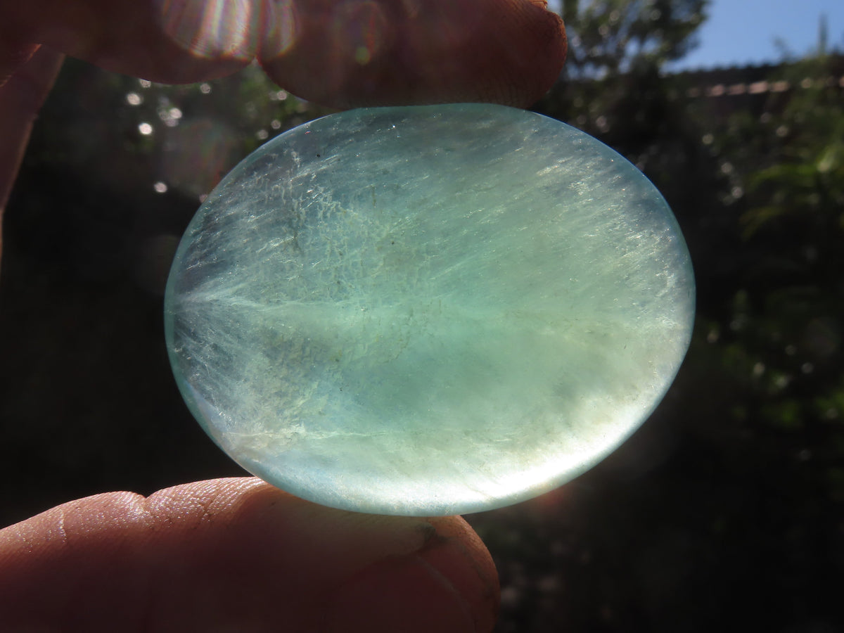 Polished Emerald Fluorite Gallets (Palm Stones) - sold per kg - From Madagascar - TopRock