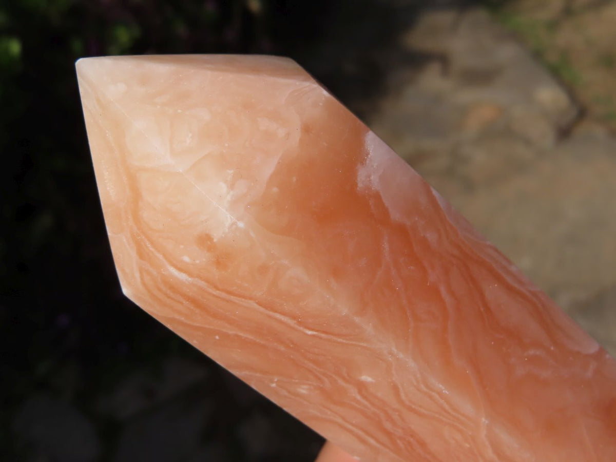 Polished Tall Orange Calcite Towers (Best Quality in Decades!) x 2 From Madagascar - TopRock