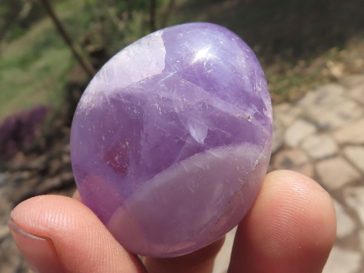 Polished Dream Amethyst Palm Stones x 20 From Madagascar - TopRock