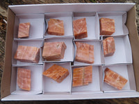 Natural New Sunset Orange Calcite Specimens  x 12 From Spitzkop, Namibia - Toprock Gemstones and Minerals