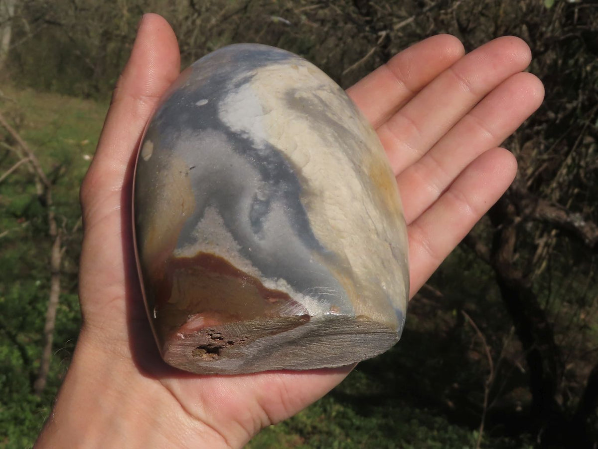 Polished Polychrome Jasper Standing Free Forms x 2 From Mahajanga, Madagascar - TopRock