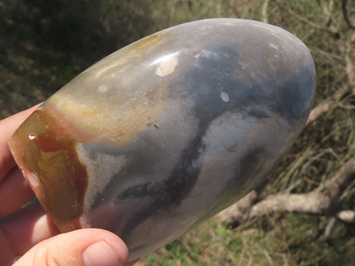Polished Polychrome Jasper Standing Free Forms x 2 From Mahajanga, Madagascar - TopRock