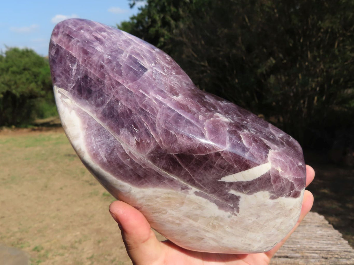 Polished Stunning Rare Angelite/Anhydrite Standing Free Form x 1 From Tulear, Madagascar - TopRock