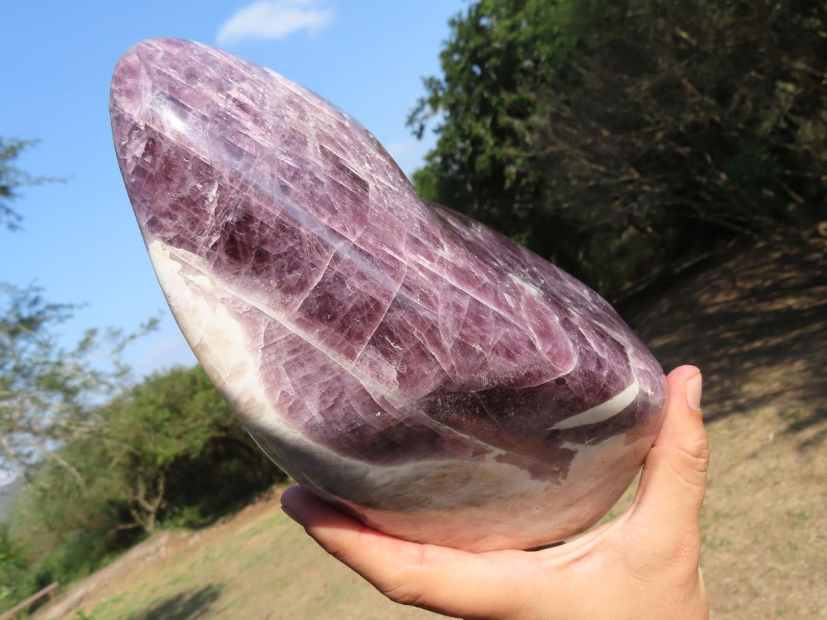 Polished Stunning Rare Angelite/Anhydrite Standing Free Form x 1 From Tulear, Madagascar - TopRock