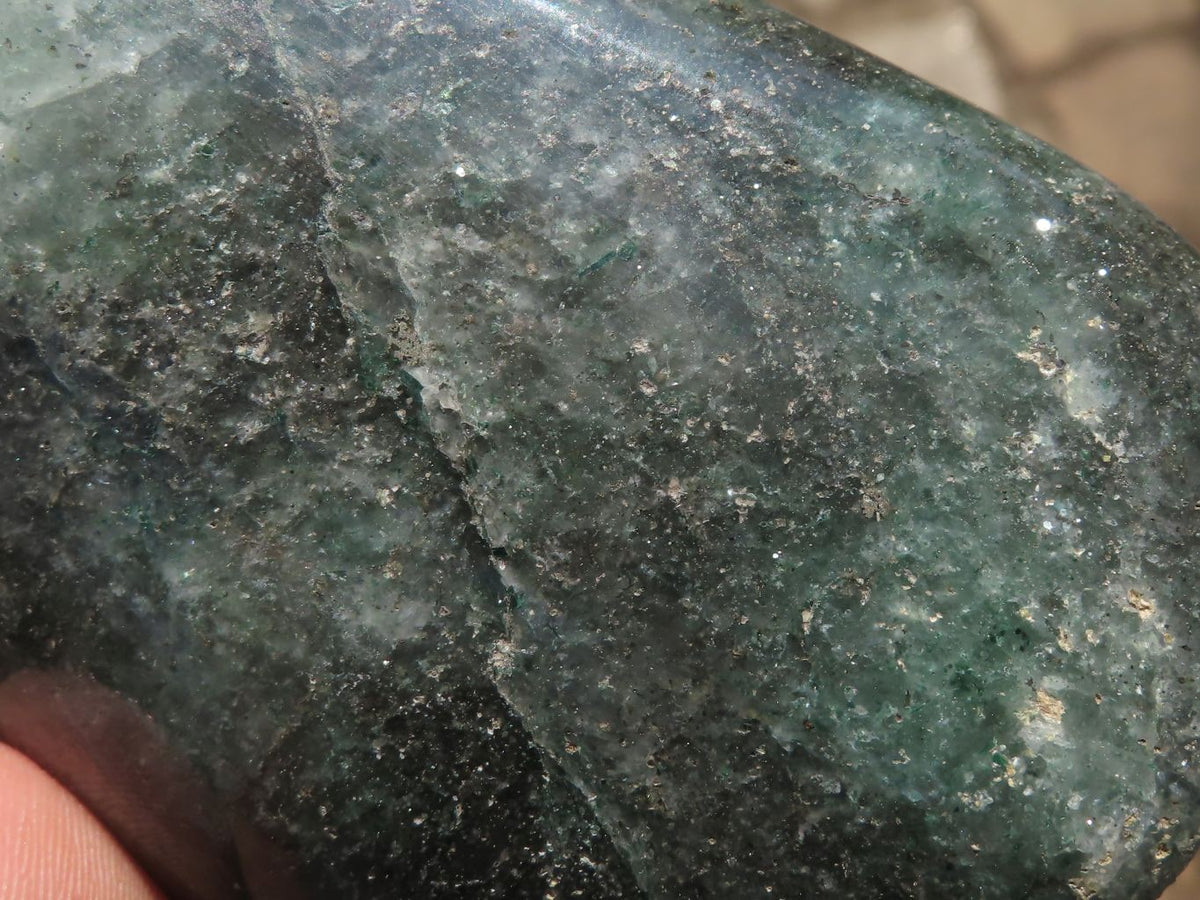 Polished Green Fuchsite Emerald Quartz Standing Free Forms With Mica Inclusions x 2 From Madagascar - TopRock