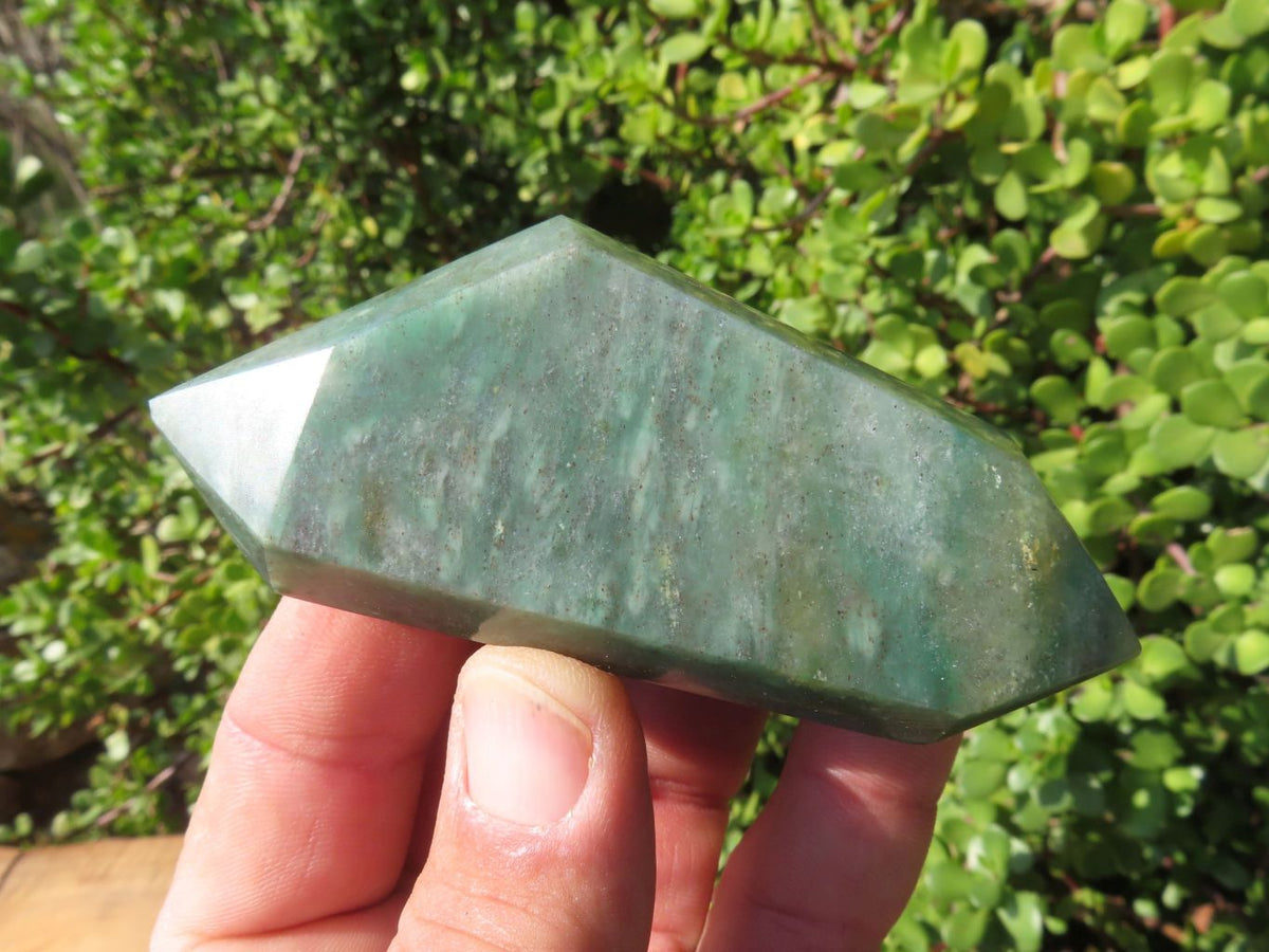 Polished Double Terminated Aventurine Crystals x 12 From Zimbabwe - TopRock