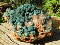 Natural Rare Ball Malachite On Drusy Quartz & Dolomite Matrix  x 1 From Congo - Toprock Gemstones and Minerals