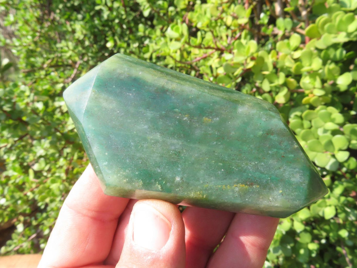 Polished Double Terminated Aventurine Crystals x 12 From Zimbabwe - TopRock