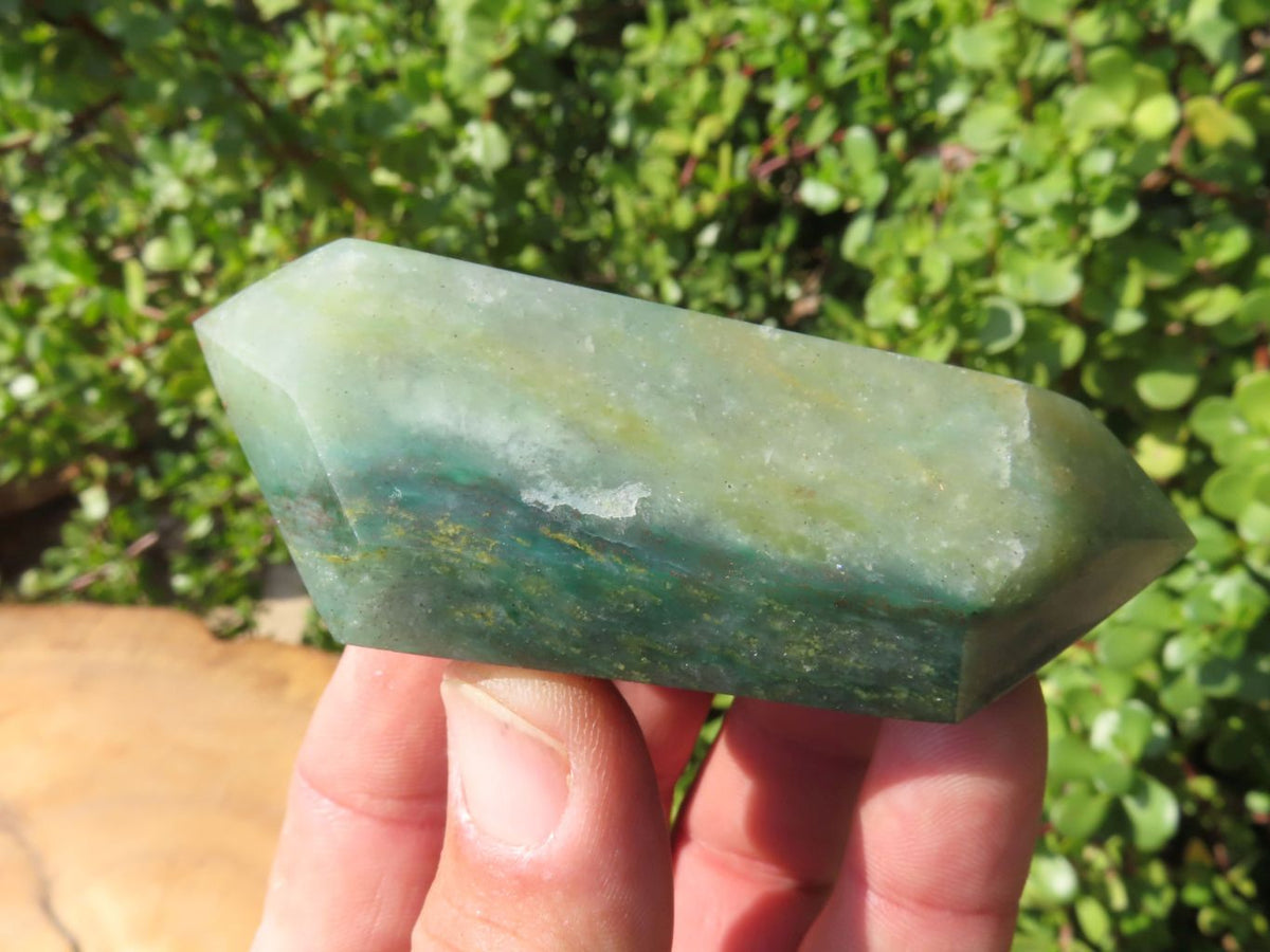 Polished Double Terminated Aventurine Crystals x 12 From Zimbabwe - TopRock