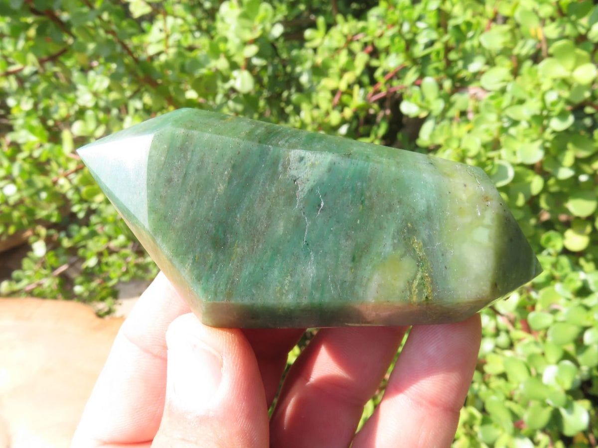 Polished Double Terminated Aventurine Crystals x 12 From Zimbabwe - TopRock