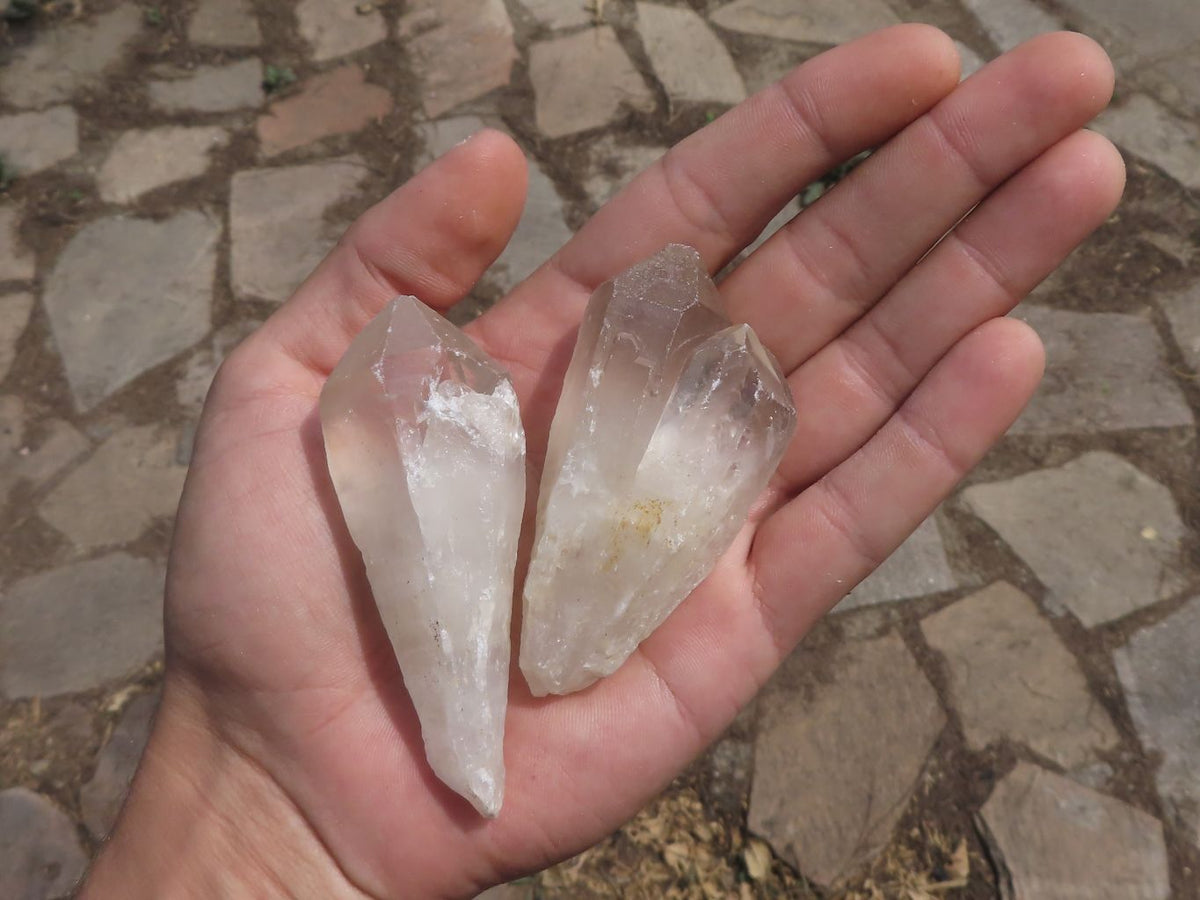 Natural Single Smokey Quartz Crystals x 35 From Zimbabwe - TopRock