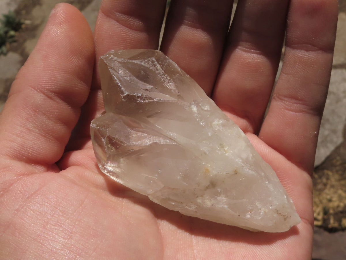 Natural Single Smokey Quartz Crystals x 35 From Zimbabwe - TopRock