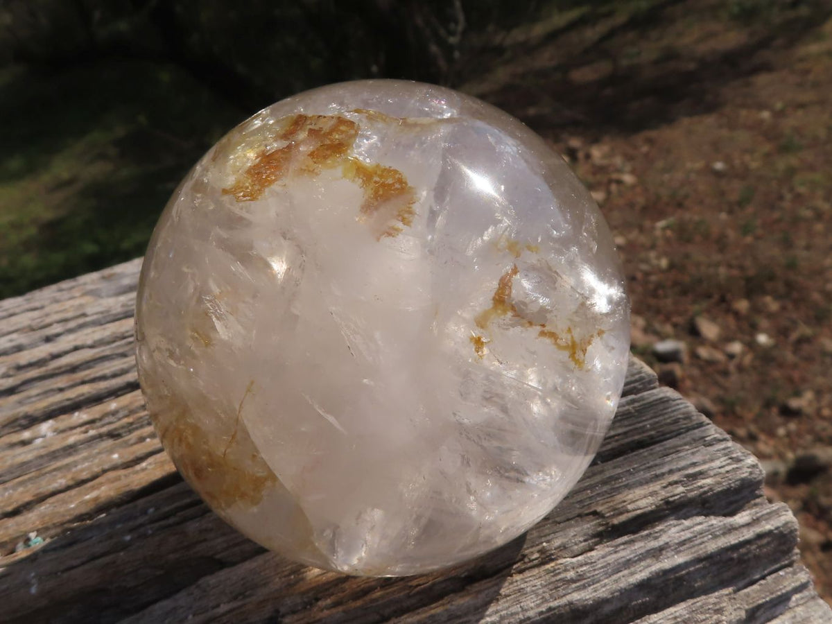 Polished Quartz Crystal Balls / Spheres With Reflective Rainbow Veils x 2 From Madagascar - TopRock
