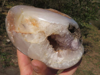 Polished Amethyst Agate Geode With A Crystalline Centre  x 1 From Madagascar - TopRock