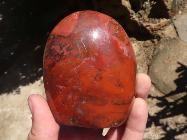 Polished Stunning Red Jasper Standing Free Forms  x 4 From Madagascar - TopRock