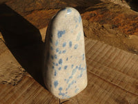 Polished Extra Large Blue Spotted Spinel Quartz Standing Free Form x 1 From Madagascar - Toprock Gemstones and Minerals