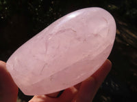 Polished Gemmy Pink Rose Quartz Standing Free Forms x 3 From Madagascar - Toprock Gemstones and Minerals