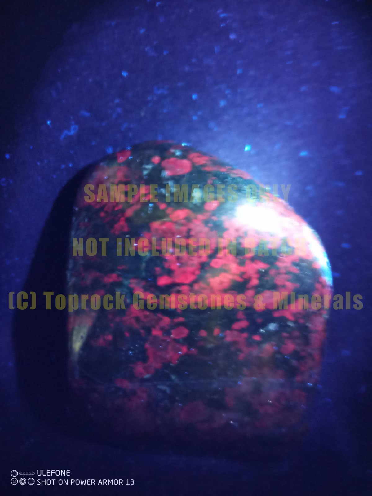 Polished Fluorescent Ruby Corundum In Chrome Verdite Free Forms x 6 From Zimbabwe - TopRock