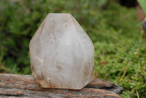 Polished Crystal Point Window Crystal With Smokey Wispy x 1 From Madagascar - TopRock
